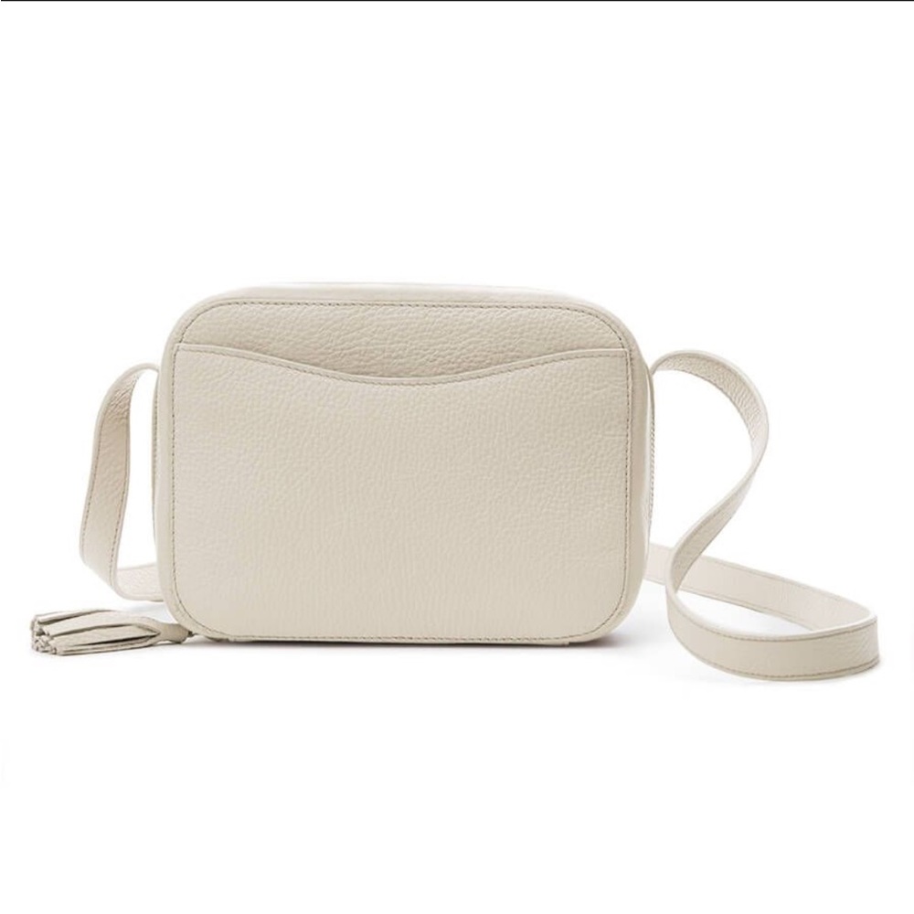 Cuyana Mini Tassel Bag, Ecru